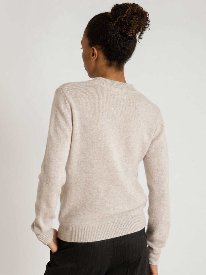 Cashmere sweater "Sofia long" - beige - 100% pure Cashmere - Scandinavian design - Kashmina of Norway
