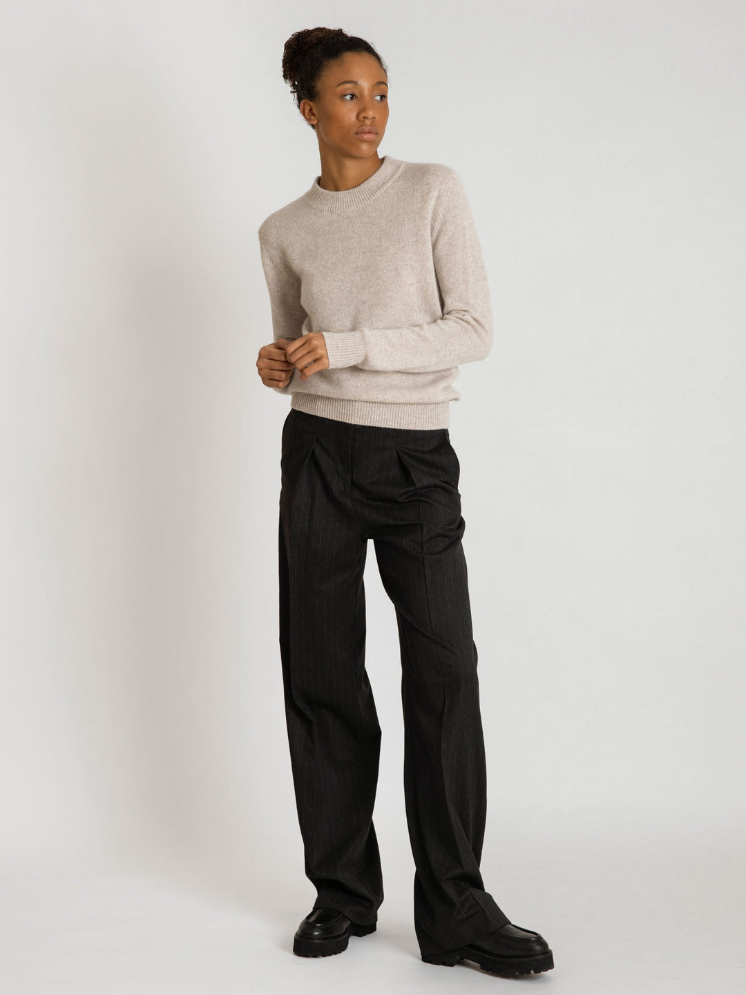 Cashmere sweater "Sofia long" - beige - 100% pure Cashmere - Scandinavian design - Kashmina of Norway