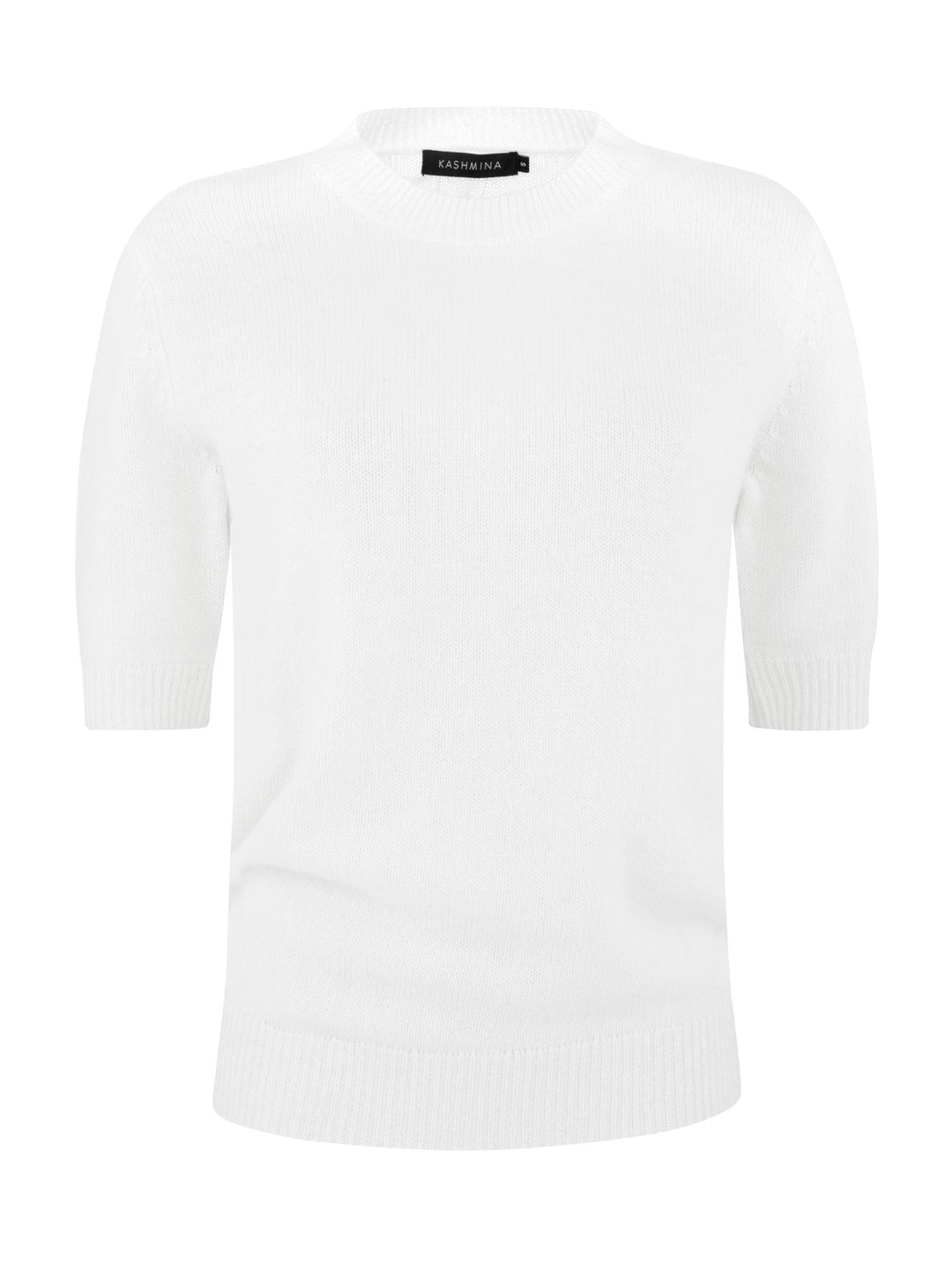 Cashmere sweater "Sofia sweater" - white - 100% pure Cashmere - Scandinavian design - Kashmina of Norway