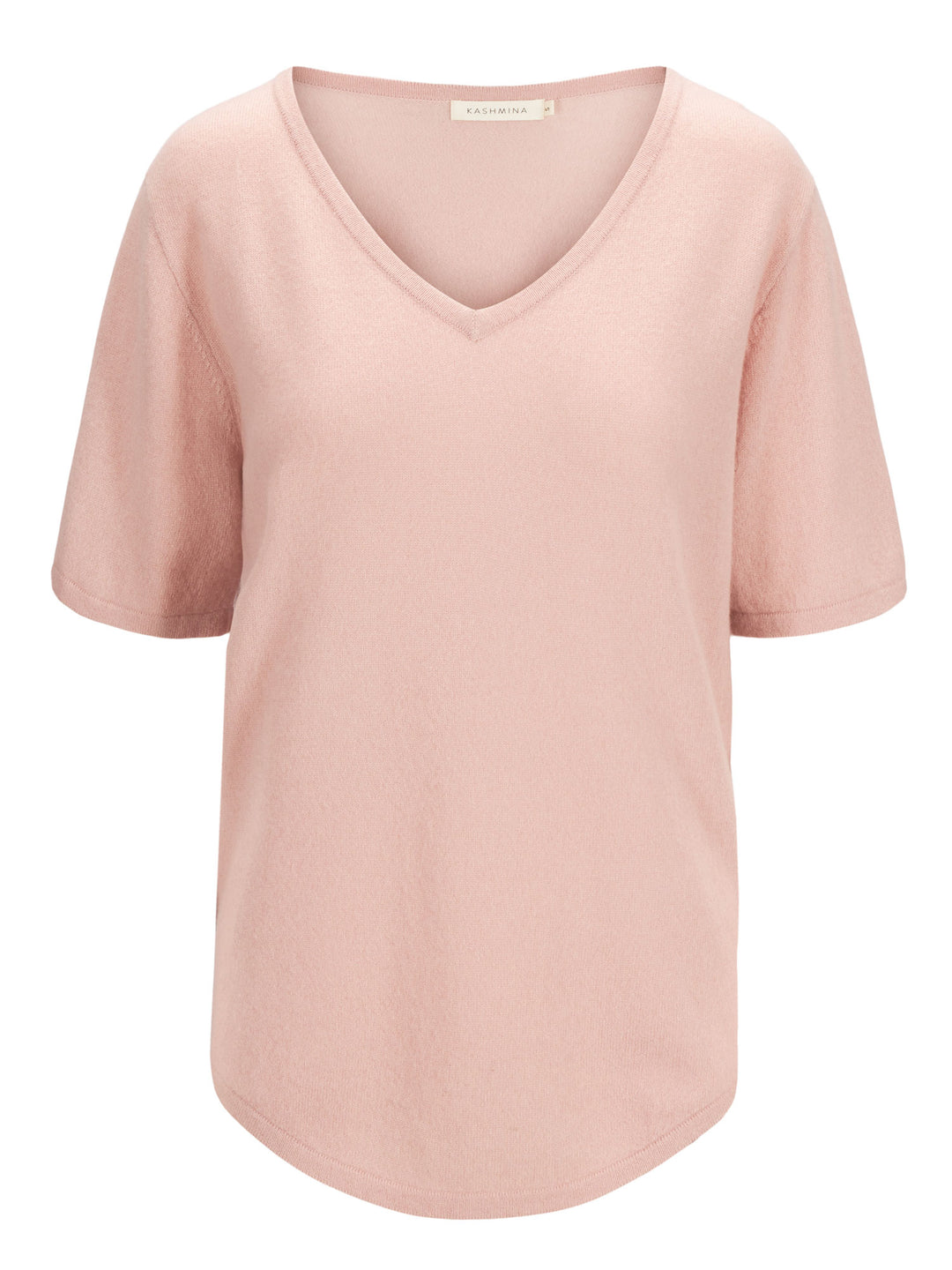 Cashmere T-shirt "Iben" 100% cashmere from Kashmina. Rose glow