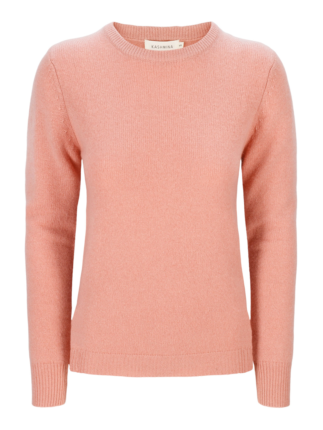 Cashmere sweater "Saga" - peachy pink - 100% pure Cashmere - Scandinavian design - Kashmina of Norway