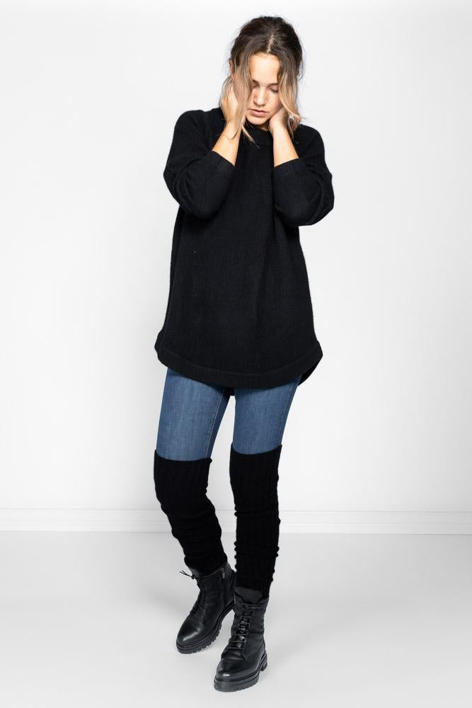 Cashmere leg warmers "Leggings" - black - 100% pure Cashmere - Scandinavian design - Kashmina of Norway