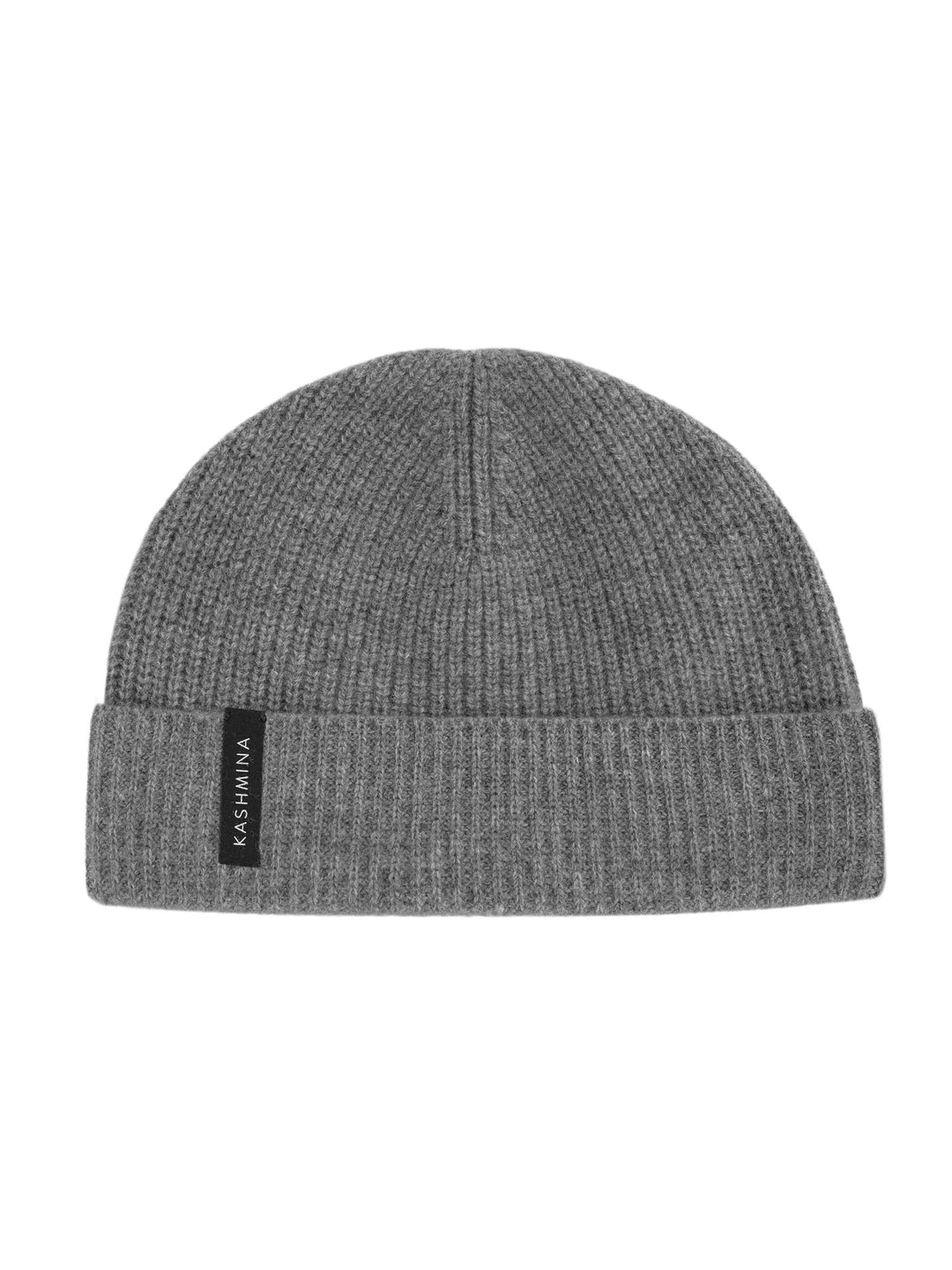 Cashmere beanie for men "Brage" in 100% pure cashmere. Scandinavian design by Kashmina. Color: dark grey.