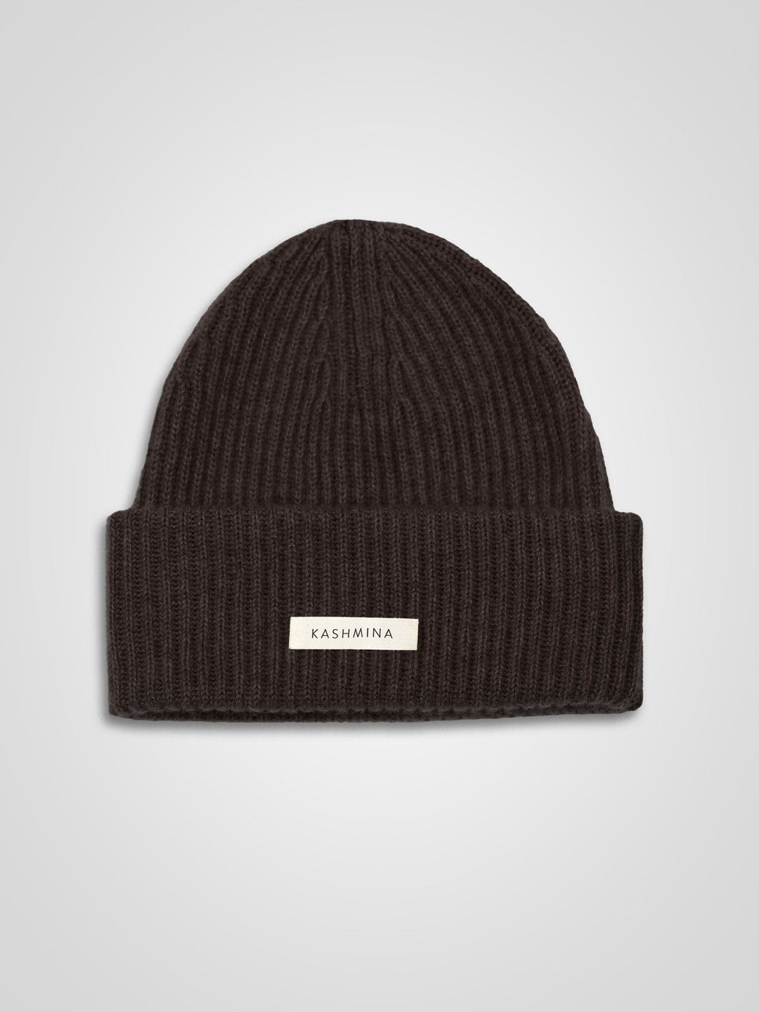 Cashmere beanie "Odny" - Dark brown - 100% pure Cashmere - Scandinavian design - Kashmina
