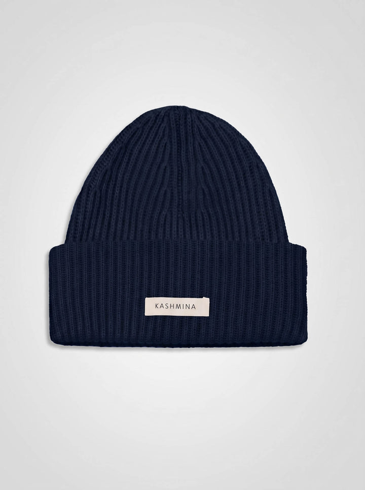Cashmere beanie "Odny" - Navy