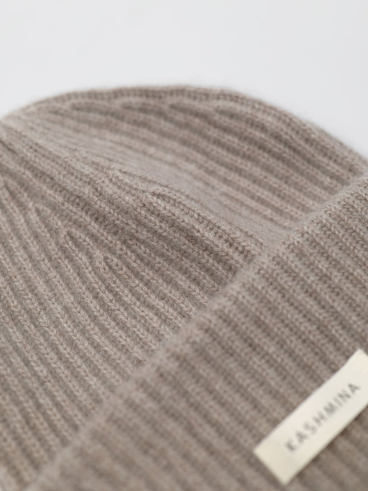 Cashmere beanie "Odny" - Toast - 100% pure Cashmere - Scandinavian design - Kashmina of Norway