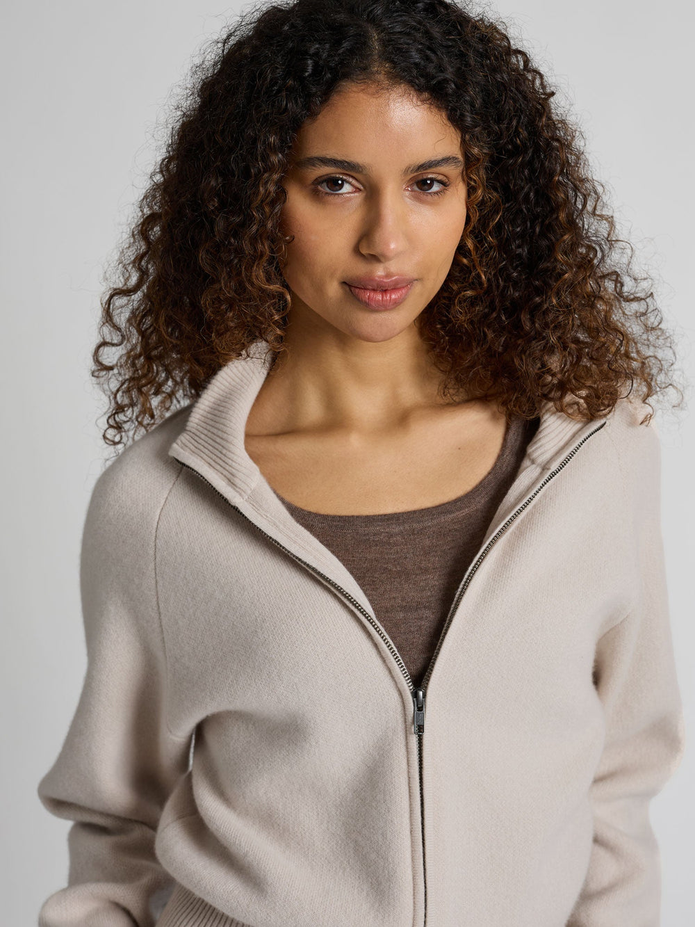 Cashmere jacket "Oline" - Cream - 100% pure Cashmere - Scandinavian design - Kashmina