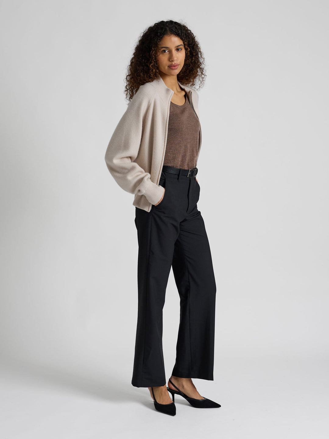 Cashmere jacket "Oline" - Cream - 100% pure Cashmere - Scandinavian design - Kashmina