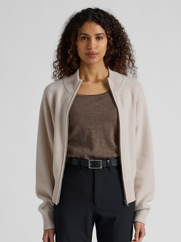 Cashmere jacket "Oline" - Cream - 100% pure Cashmere - Scandinavian design - Kashmina