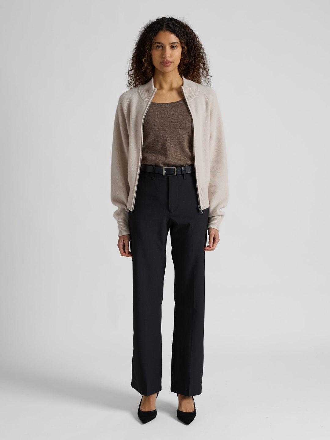 Cashmere jacket "Oline" - Cream - 100% pure Cashmere - Scandinavian design - Kashmina