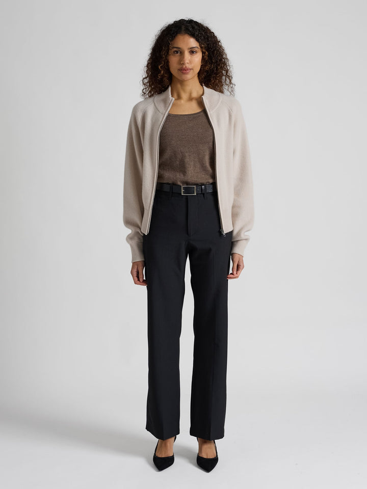 Cashmere jacket "Oline" - Cream - 100% pure Cashmere - Scandinavian design - Kashmina