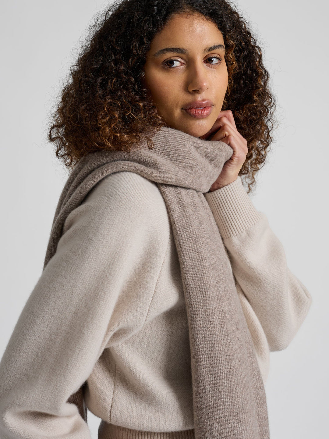 Cashmere jacket "Oline" - Cream - 100% pure Cashmere - Scandinavian design - Kashmina