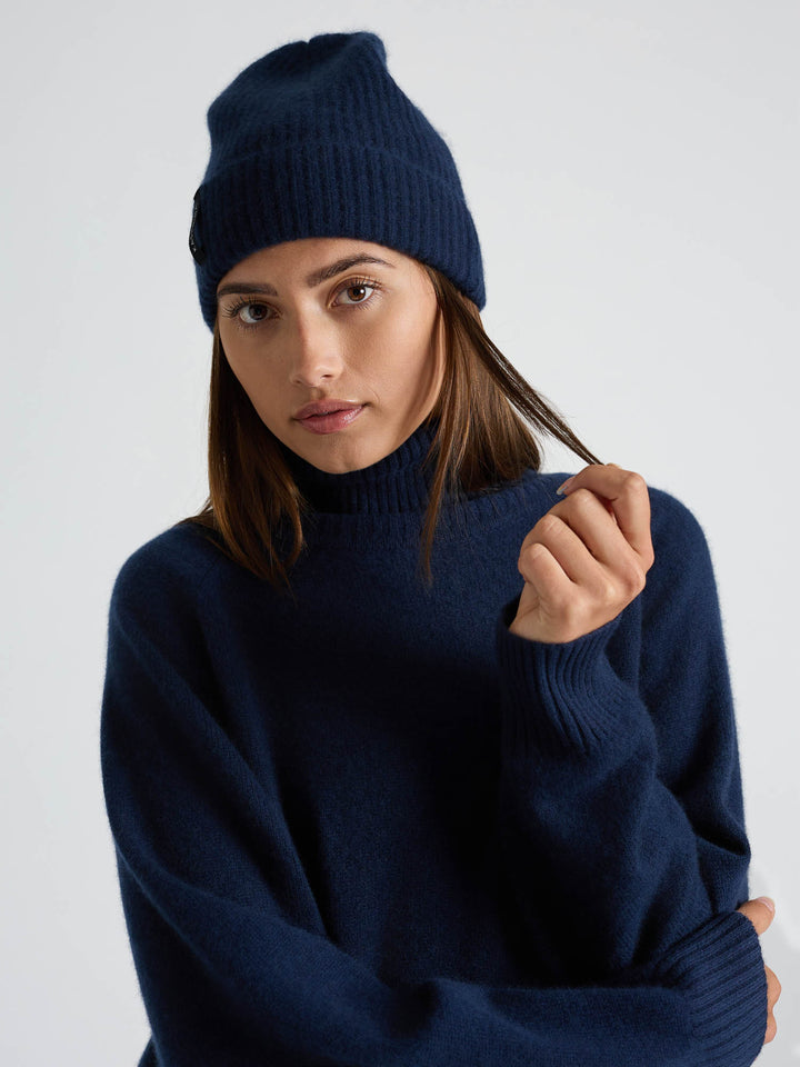 Cashmere beanie "Elli" - Navy