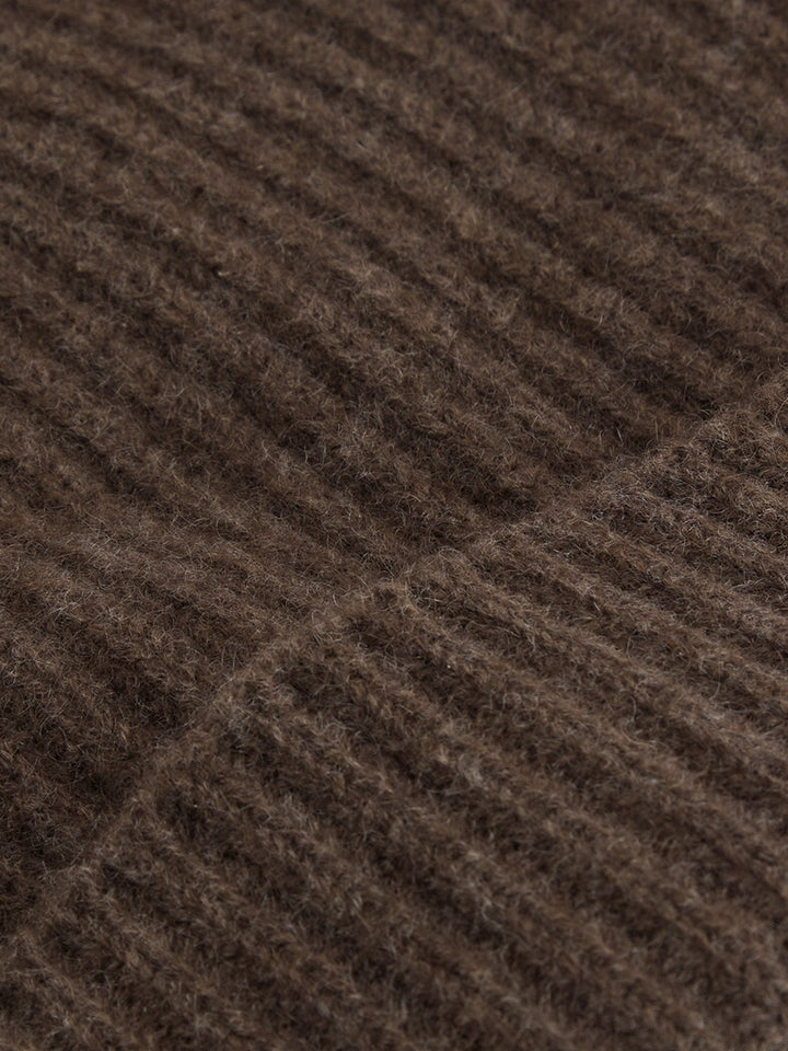 Cashmere beanie "Elli" - dark brown - 100% pure Cashmere - Scandinavian design - Kashmina of Norway