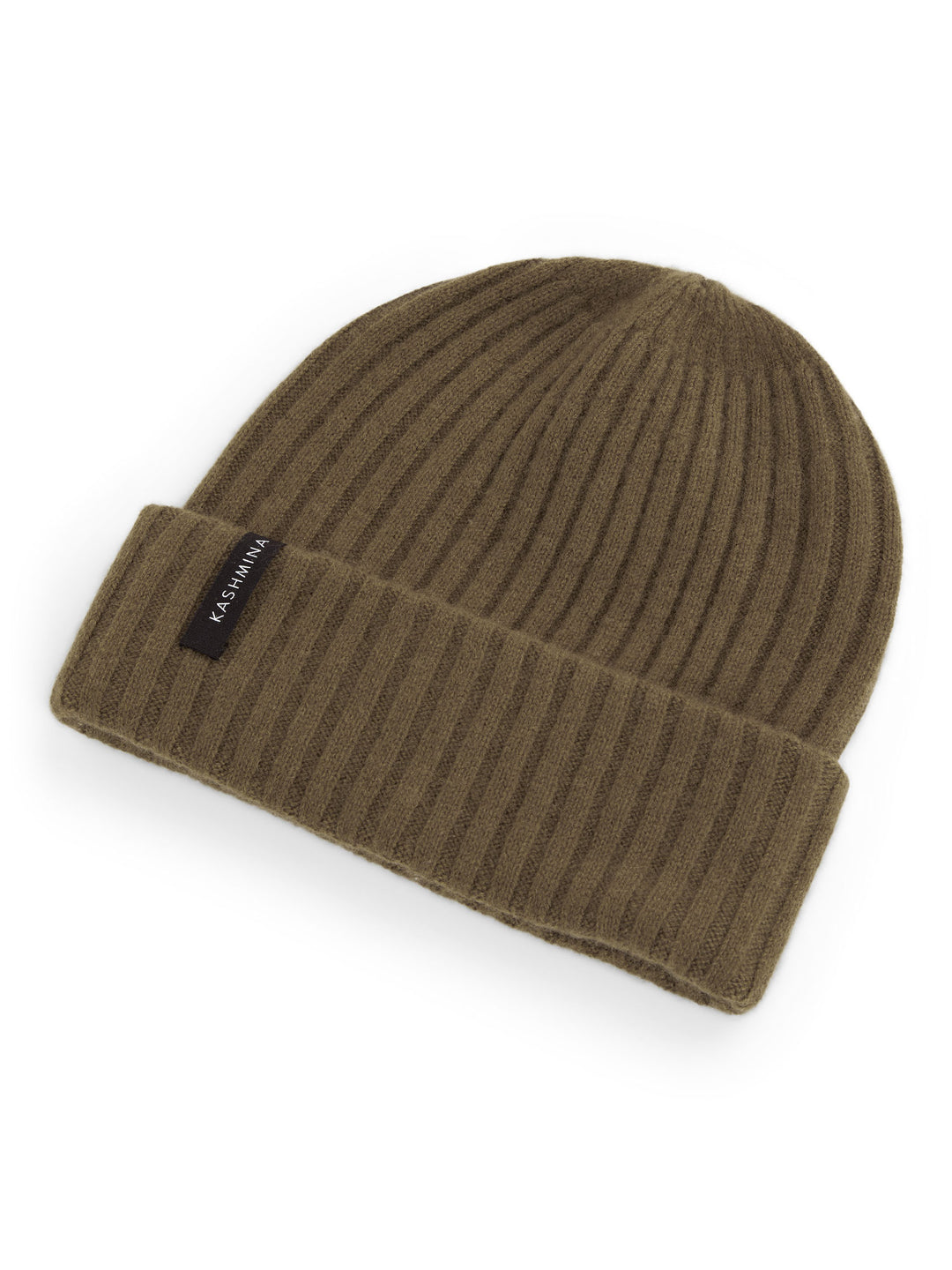 Cashmere beanie "Oda". Color: Hunter (dark green). 100% cashmere. Scandinavian design by Kashmina.