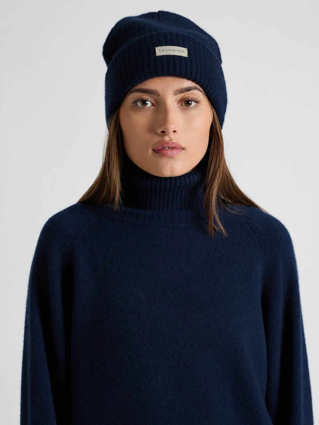 Cashmere beanie "Odny" - Navy