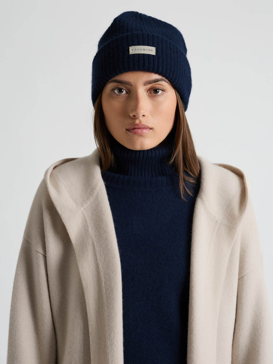 Cashmere beanie "Odny" - Navy