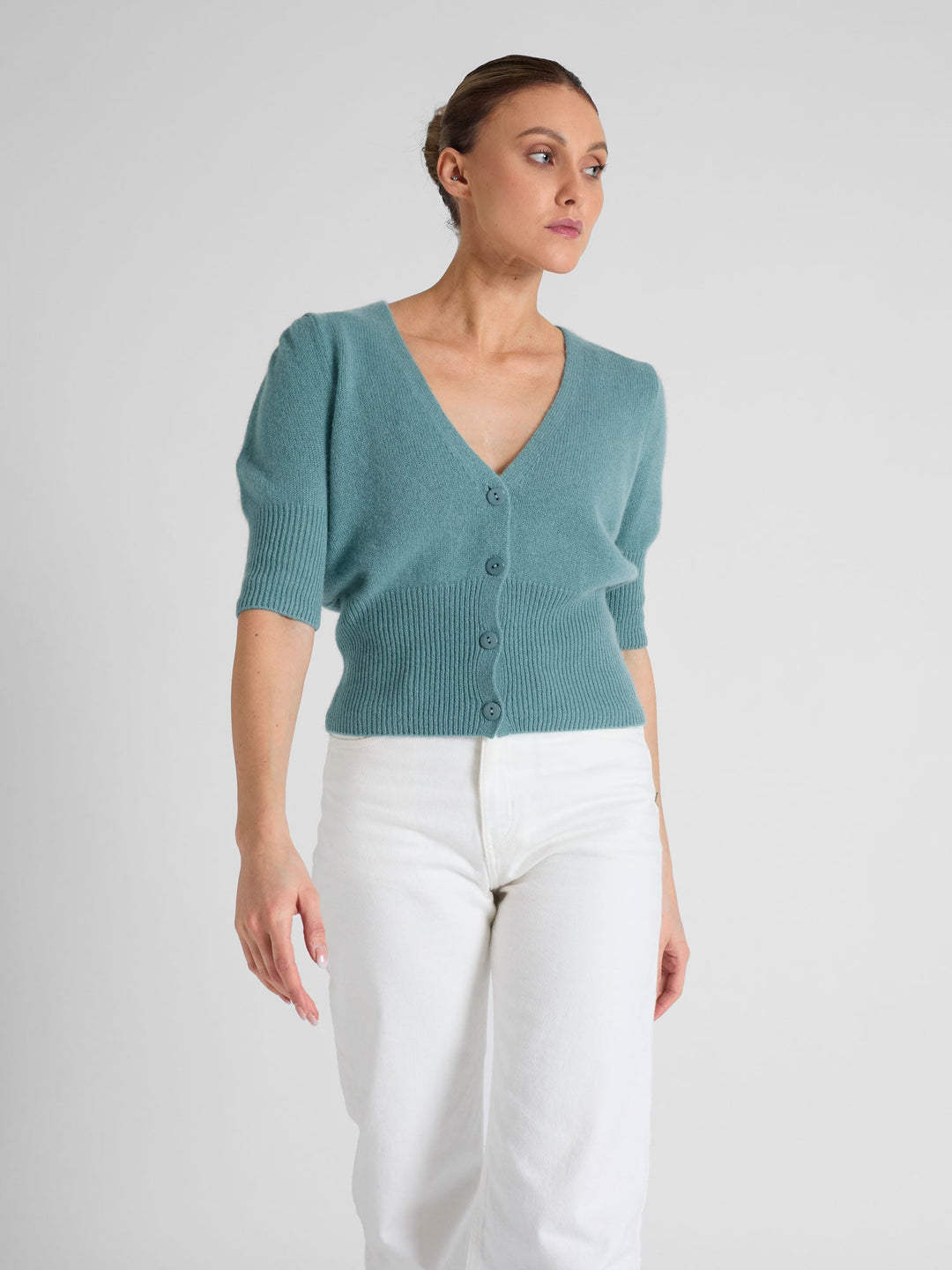 Cashmere cardigan "Grace" - arctic - 100% pure Cashmere - Scandinavian design - Kashmina of Norway