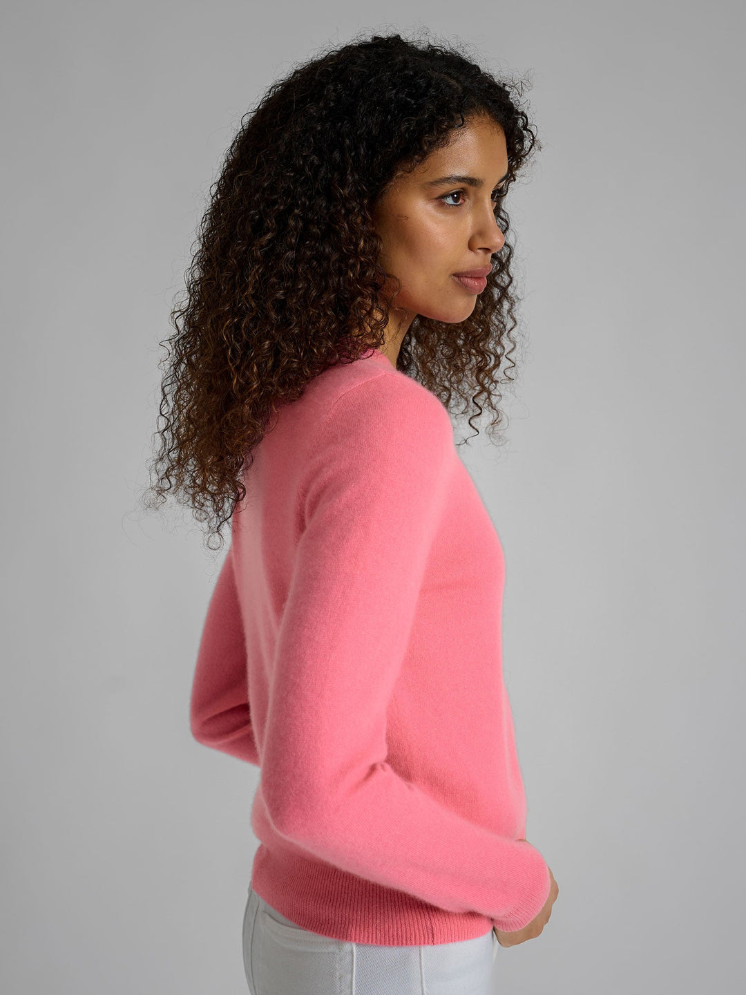 Cashmere cardigan "Ingrid" - Bubblegum pink - 100% pure Cashmere - Scandinavian design - Kashmina