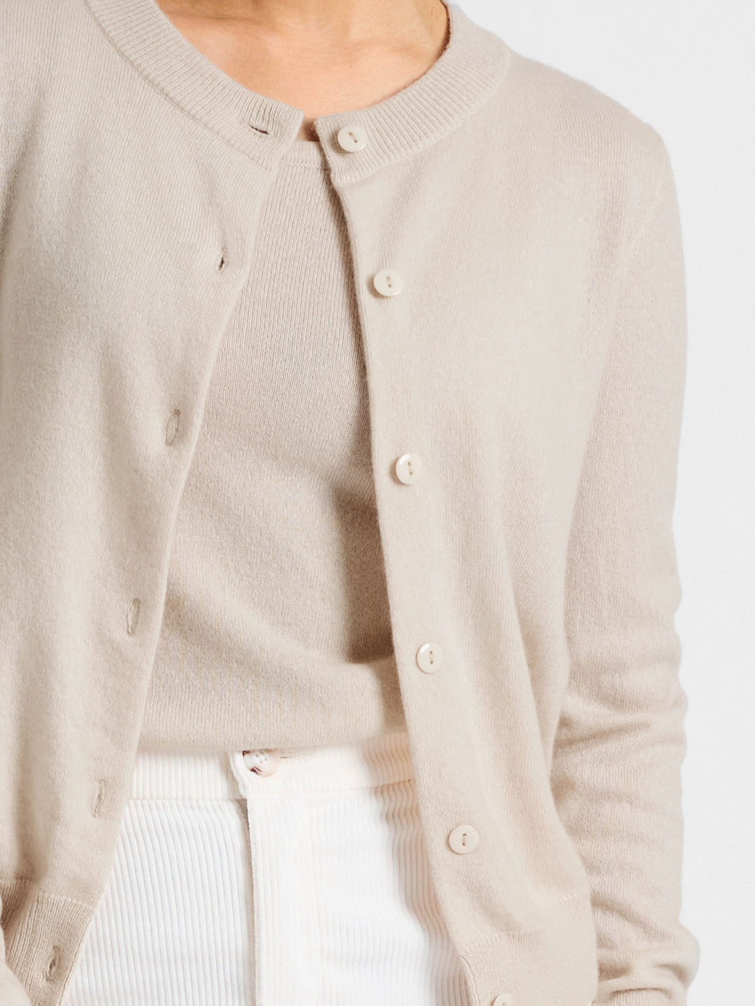 Cashmere singlet "Tyra" - cream