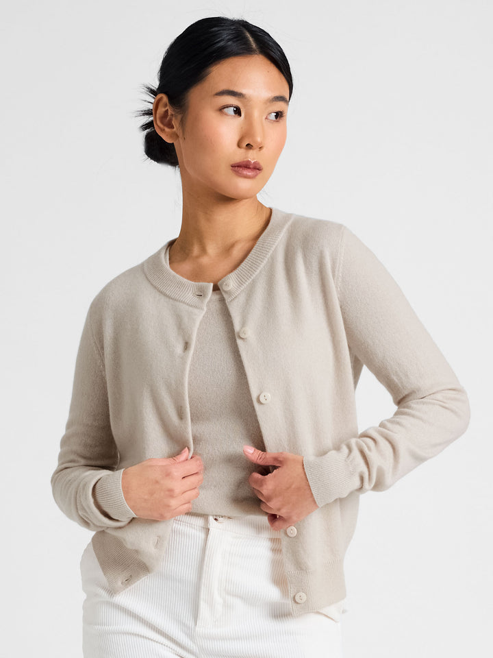 Cashmere singlet "Tyra" - cream