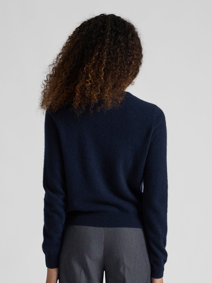 Cashmere cardigan "Ingrid" - Navy - 100% pure Cashmere - Scandinavian design - Kashmina