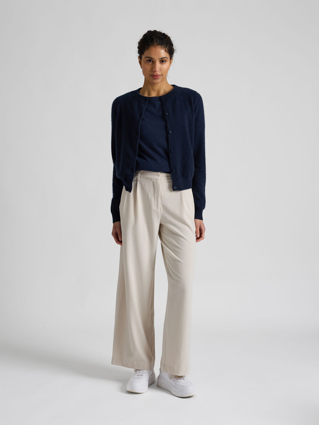 Cashmere cardigan "Ingrid" - Navy - 100% pure Cashmere - Scandinavian design - Kashmina