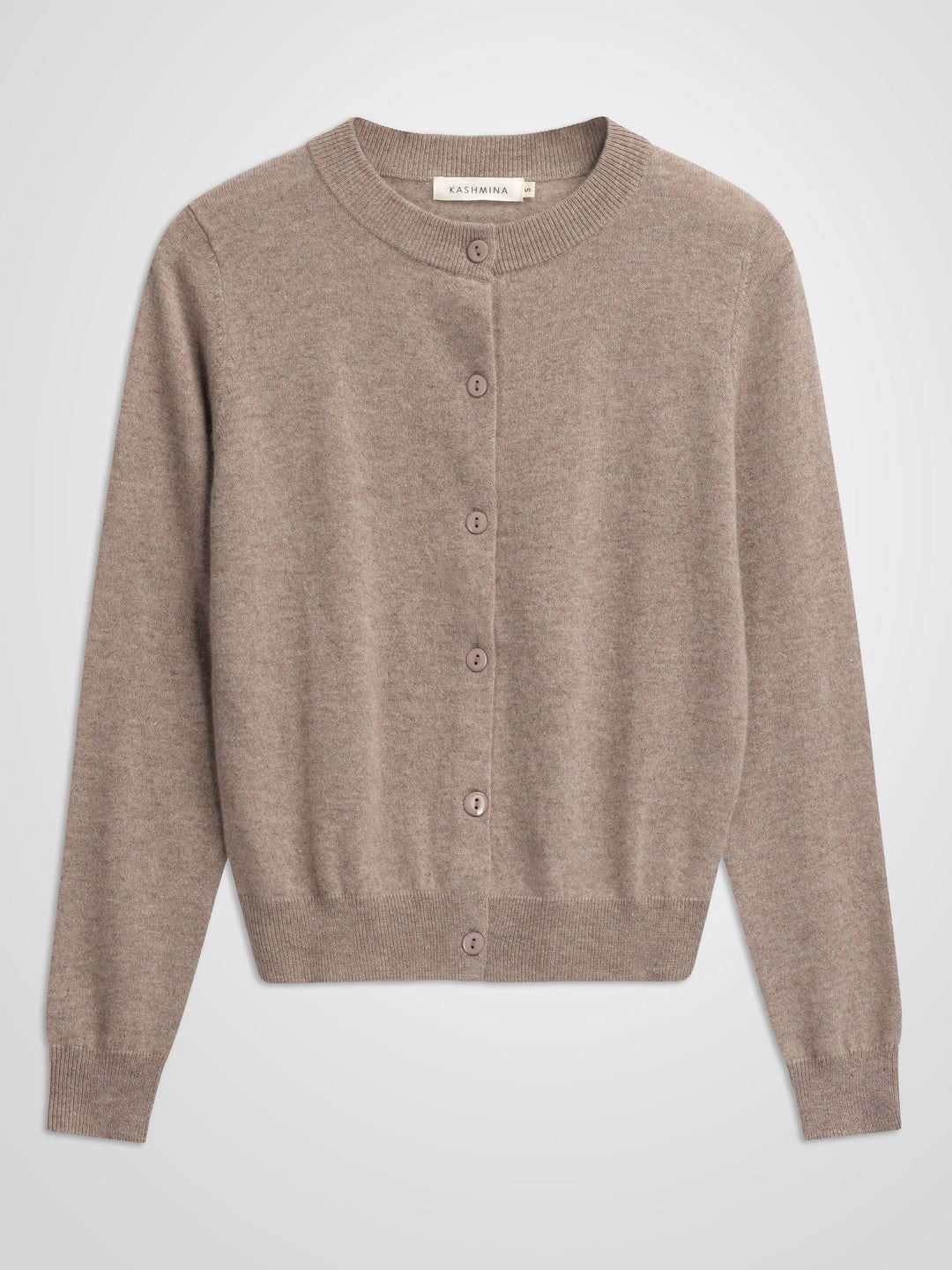 Cashmere cardigan "Ingrid" - toast - 100% pure Cashmere - Scandinavian design - Kashmina of Norway