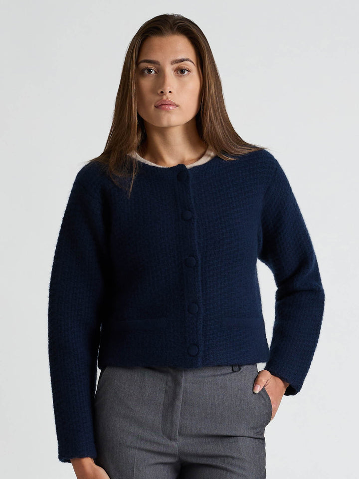 Cashmere jacket "Luna" - Navy