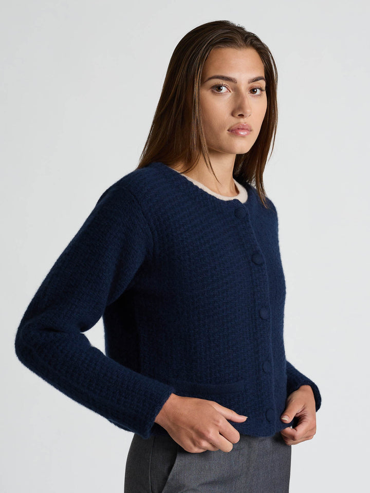 Cashmere jacket "Luna" - Navy