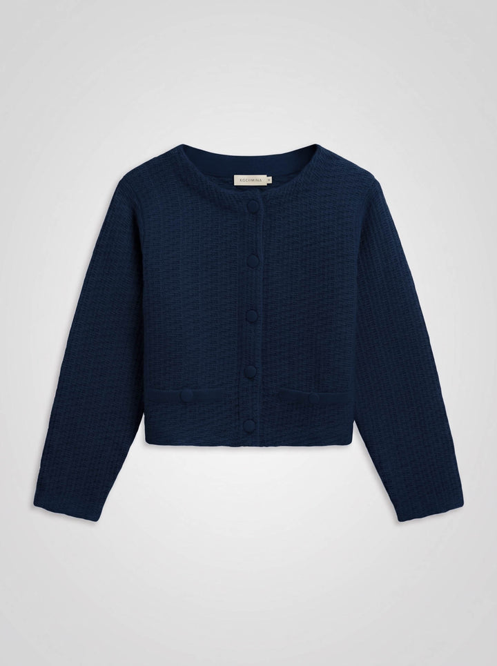 Cashmere jacket "Luna" - Navy