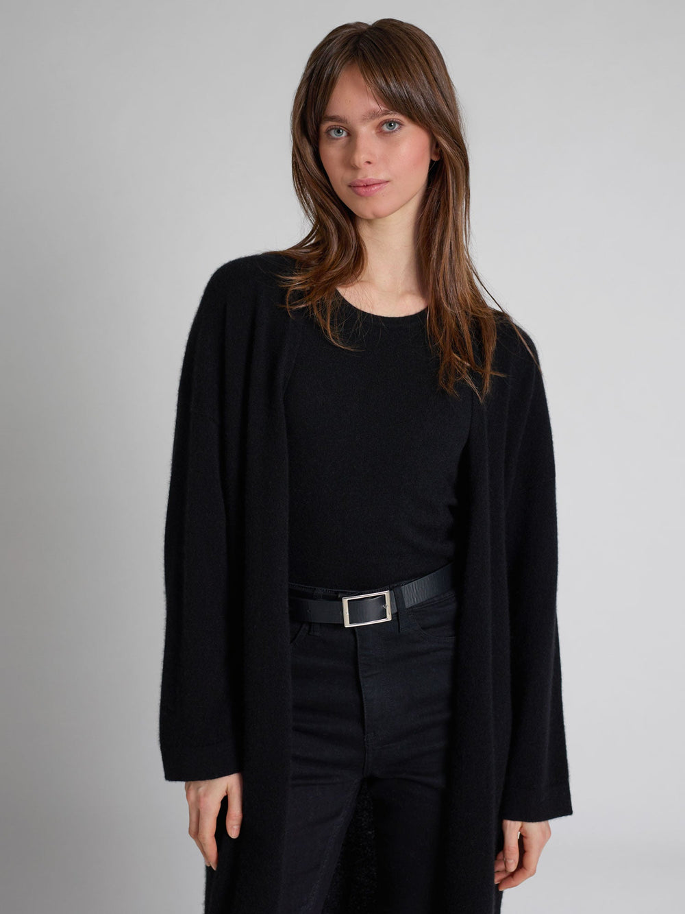 Cashmere cardigan "Magni" - Black - 100% pure Cashmere - Scandinavian design - Kashmina of Norway