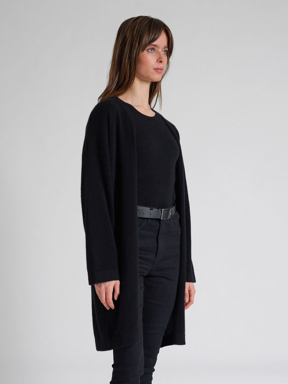 Cashmere cardigan "Magni" - Black - 100% pure Cashmere - Scandinavian design - Kashmina of Norway