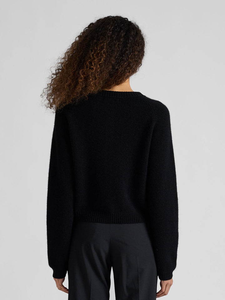 Cashmere cardigan "Randi" - Black - 100% pure Cashmere - Scandinavian design - Kashmina