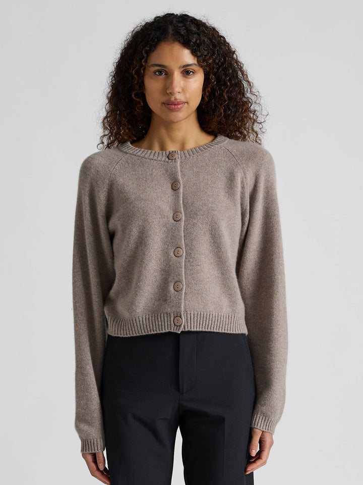 Cashmere cardigan "Randi" - Toast - 100% pure Cashmere - Scandinavian design - Kashmina
