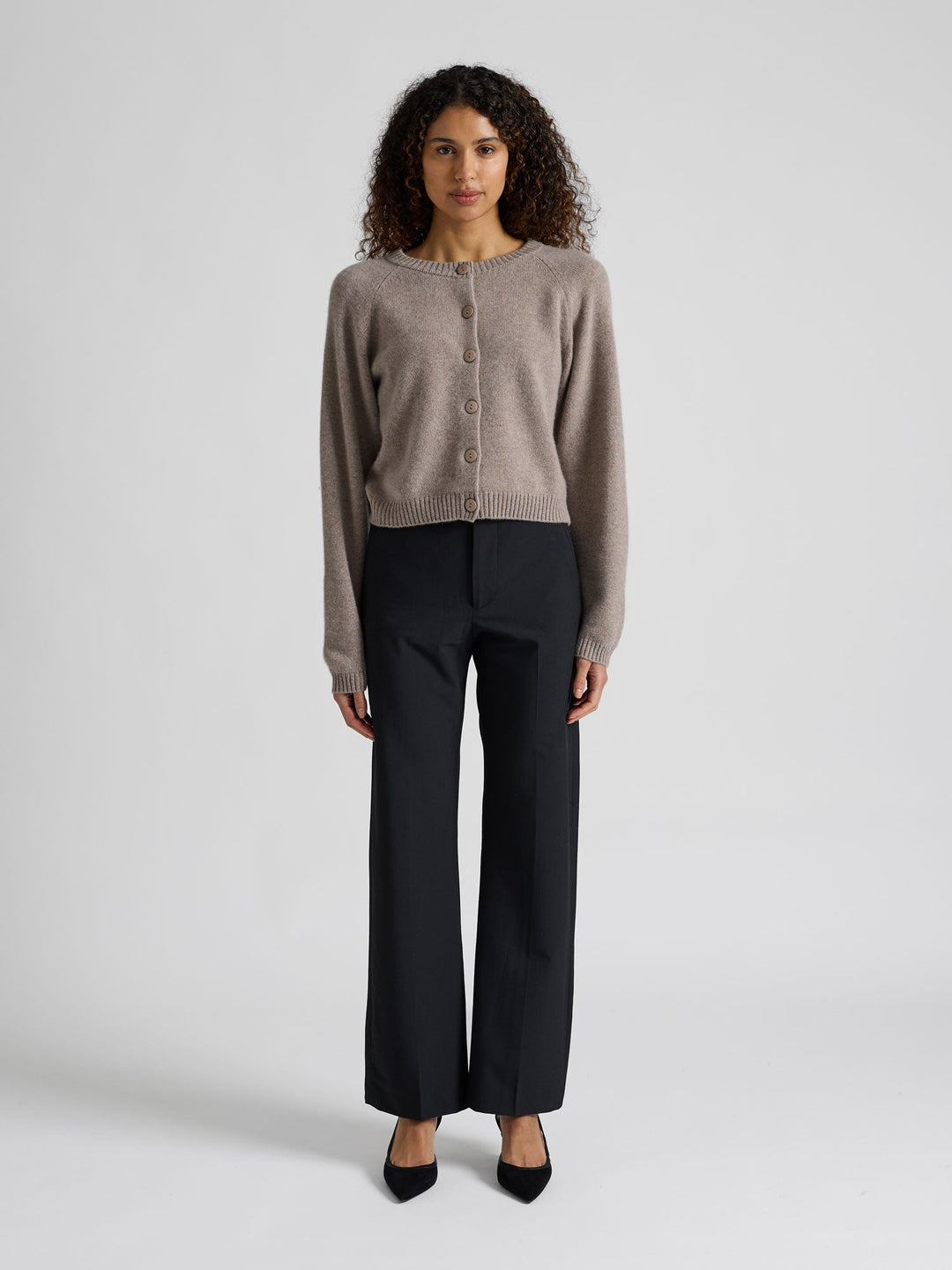 Cashmere cardigan "Randi" - Toast - 100% pure Cashmere - Scandinavian design - Kashmina