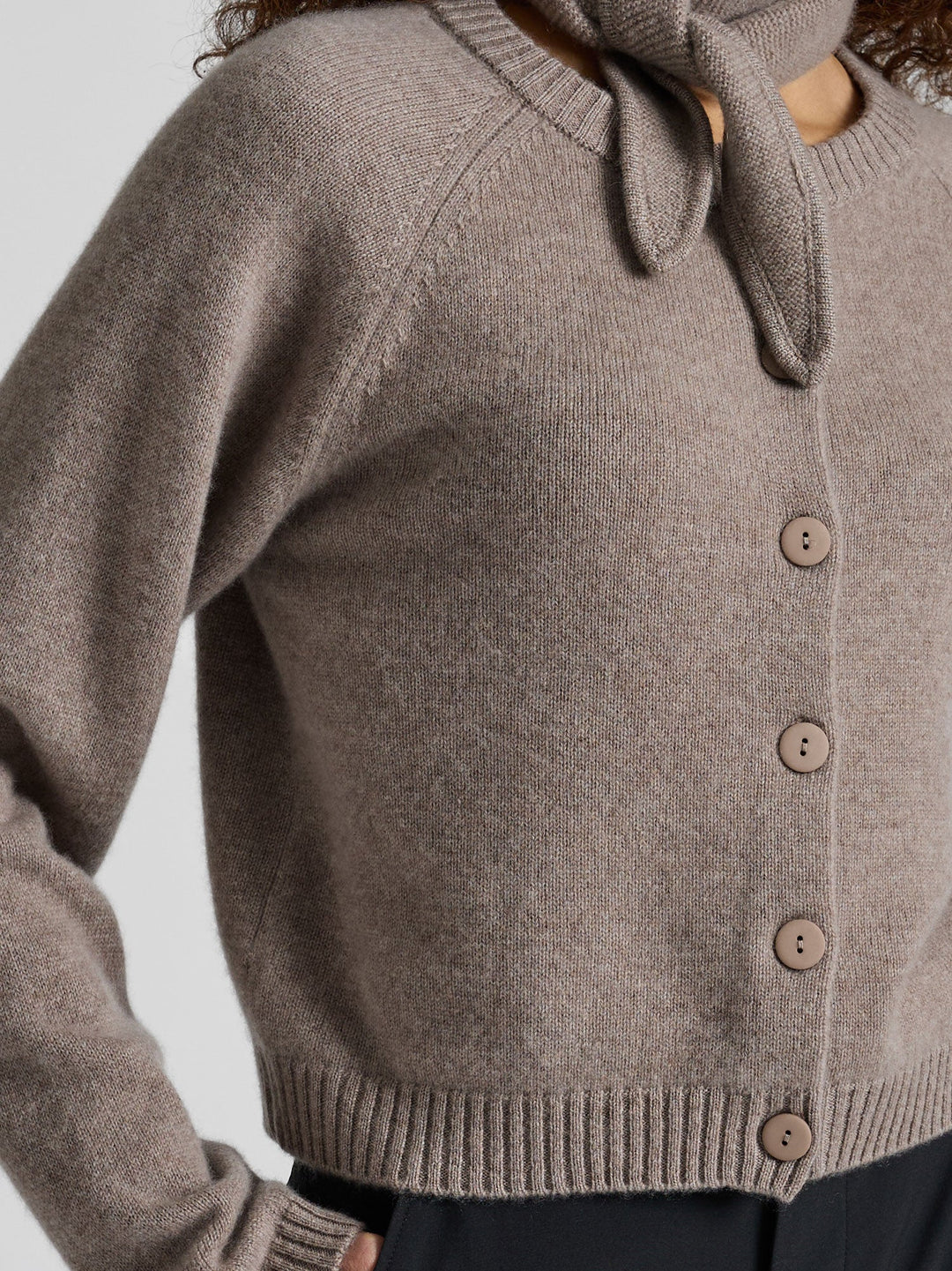 Cashmere cardigan "Randi" - Toast - 100% pure Cashmere - Scandinavian design - Kashmina