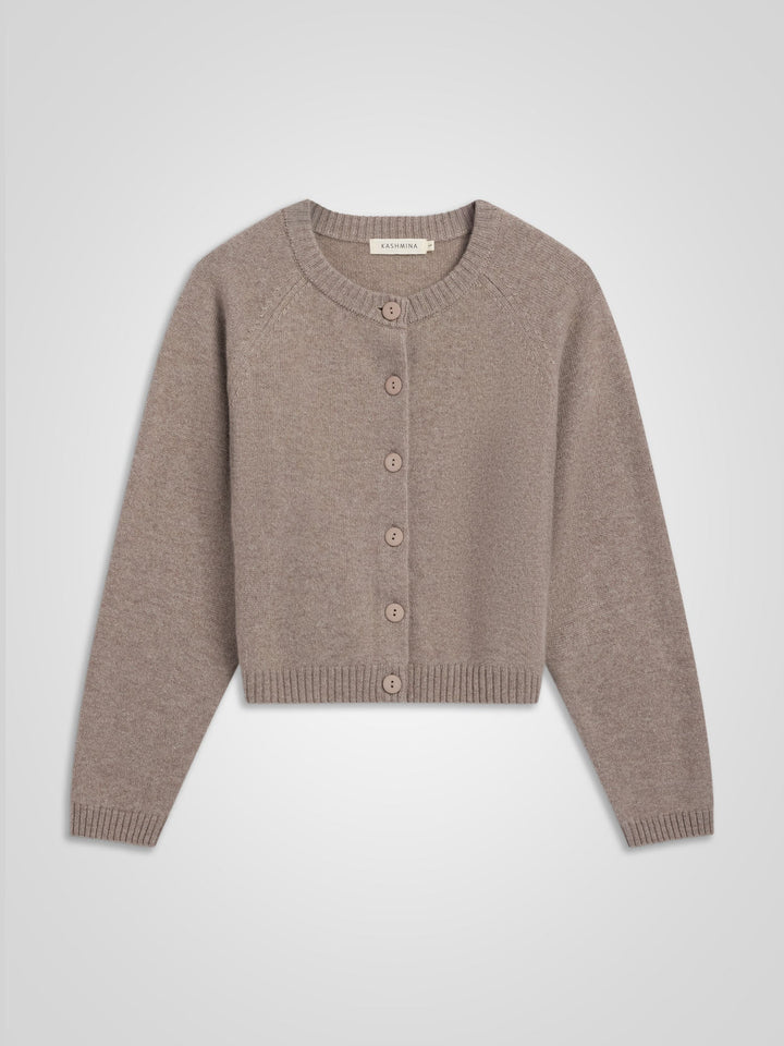 Cashmere cardigan "Randi" - Toast - 100% pure Cashmere - Scandinavian design - Kashmina
