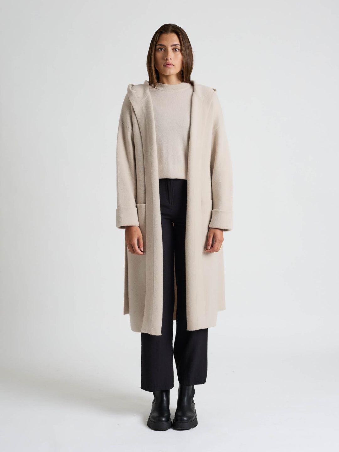 Cashmere coat "Nora" - Cream
