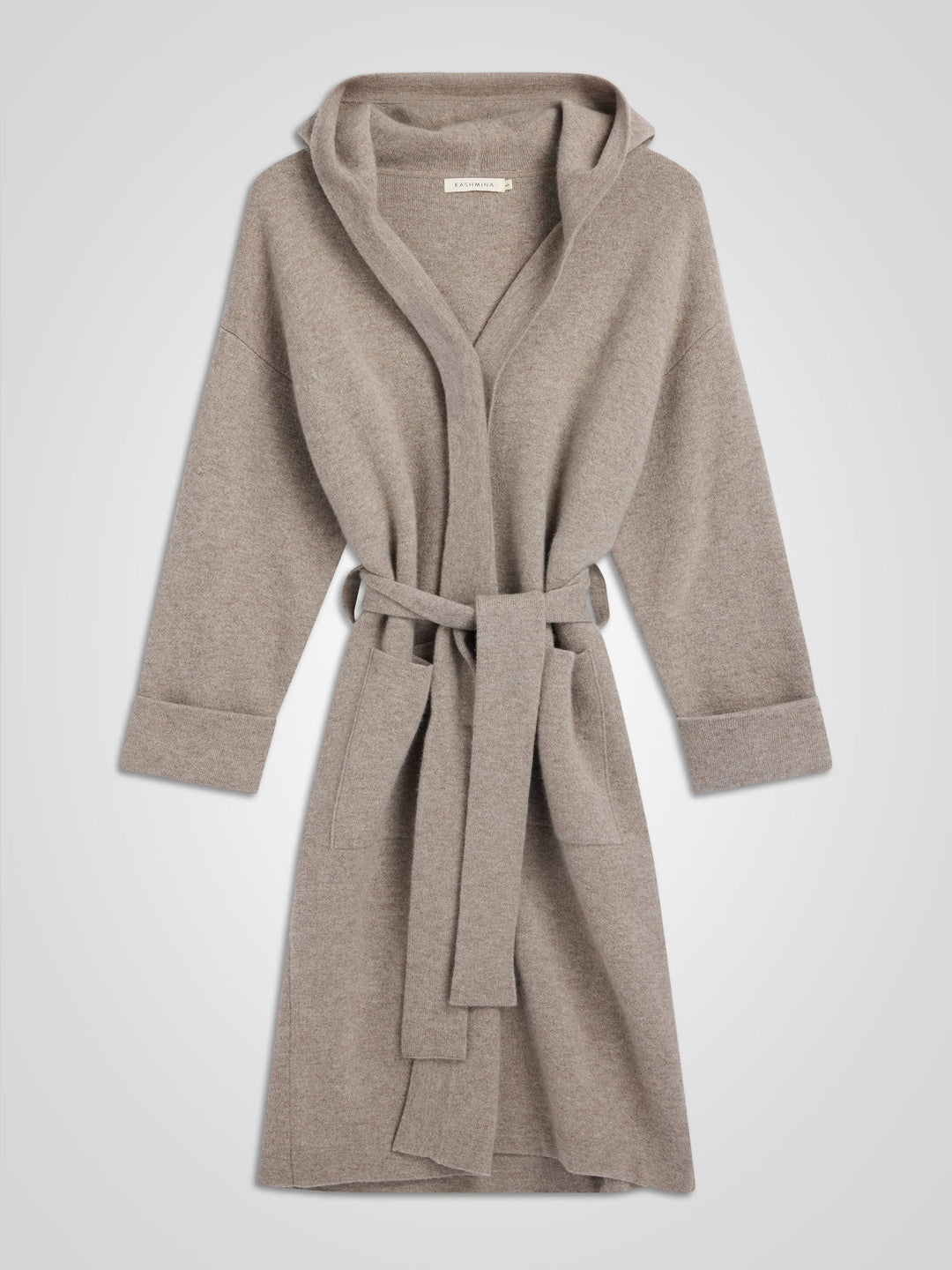 Cashmere coat "Nora" - toast - 100% pure Cashmere - Scandinavian design - Kashmina of Norway