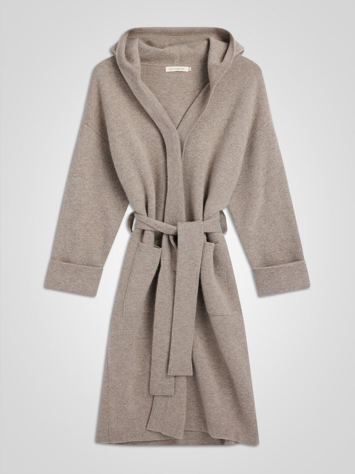 Cashmere coat "Nora" - toast - 100% pure Cashmere - Scandinavian design - Kashmina of Norway
