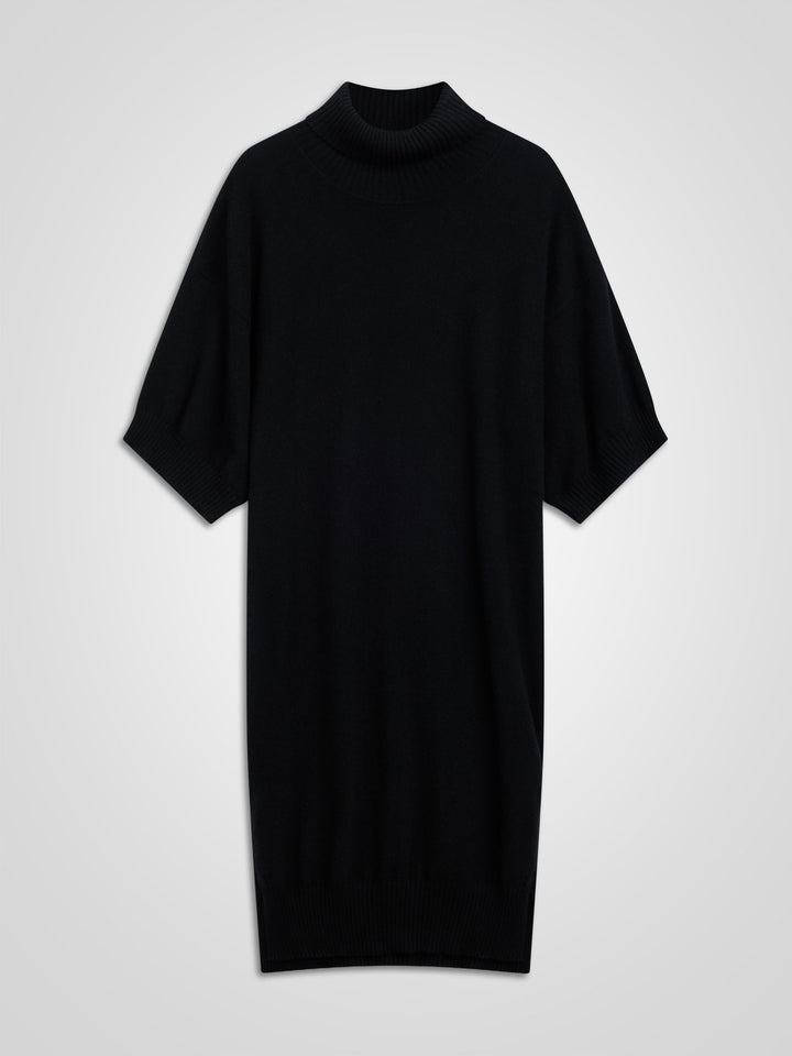 Cashmere dress "Breeze" - black - 100% pure Cashmere - Scandinavian design - Kashmina of Norway