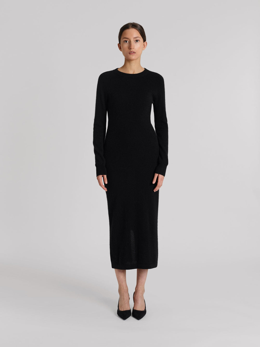 Cashmere dress "Hedvig" - black - 100% pure Cashmere - Scandinavian design - Kashmina of Norway
