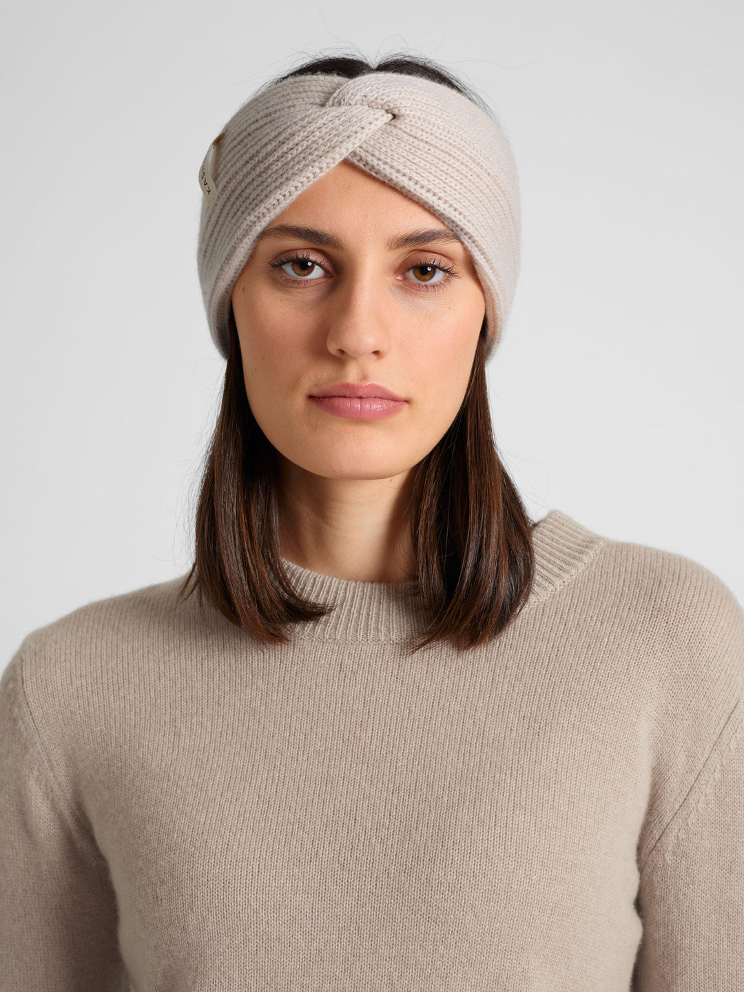 Cashmere head band "Freya" - cream - 100% pure Cashmere - Scandinavian design - Kashmina of Norway