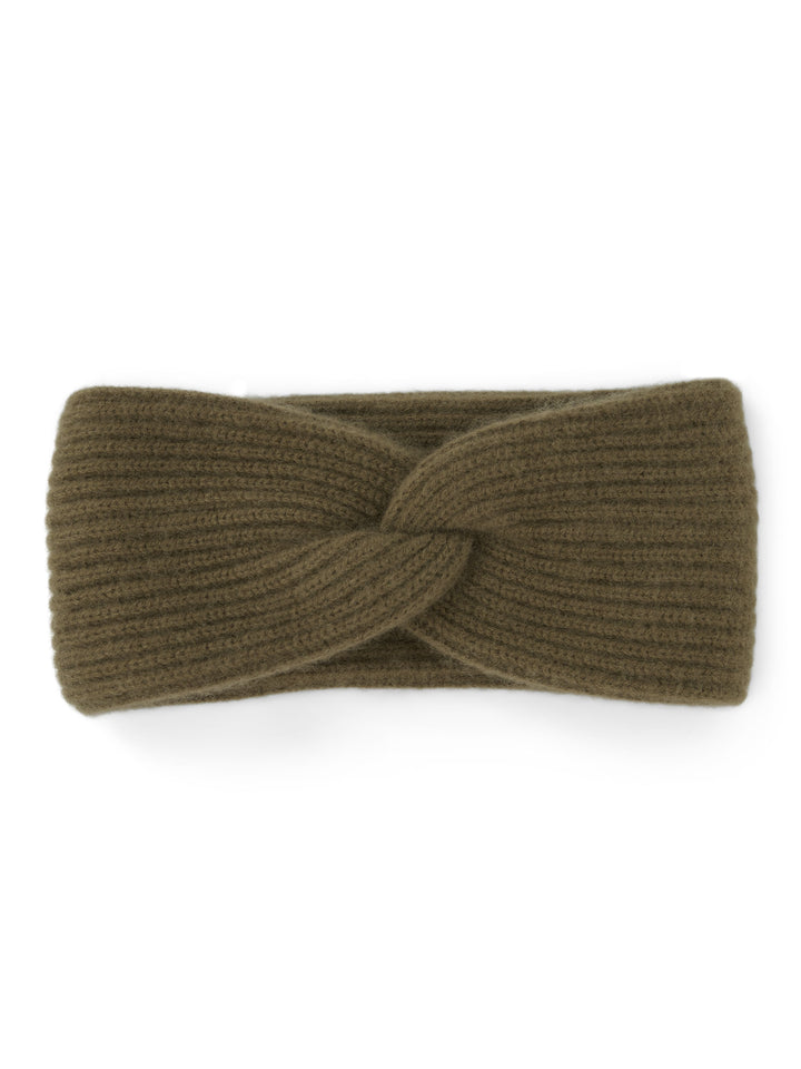 Cashmere head band Freya in 100% cashmere. Color: Hunter (dark green). Scandinavian design from Kashmina