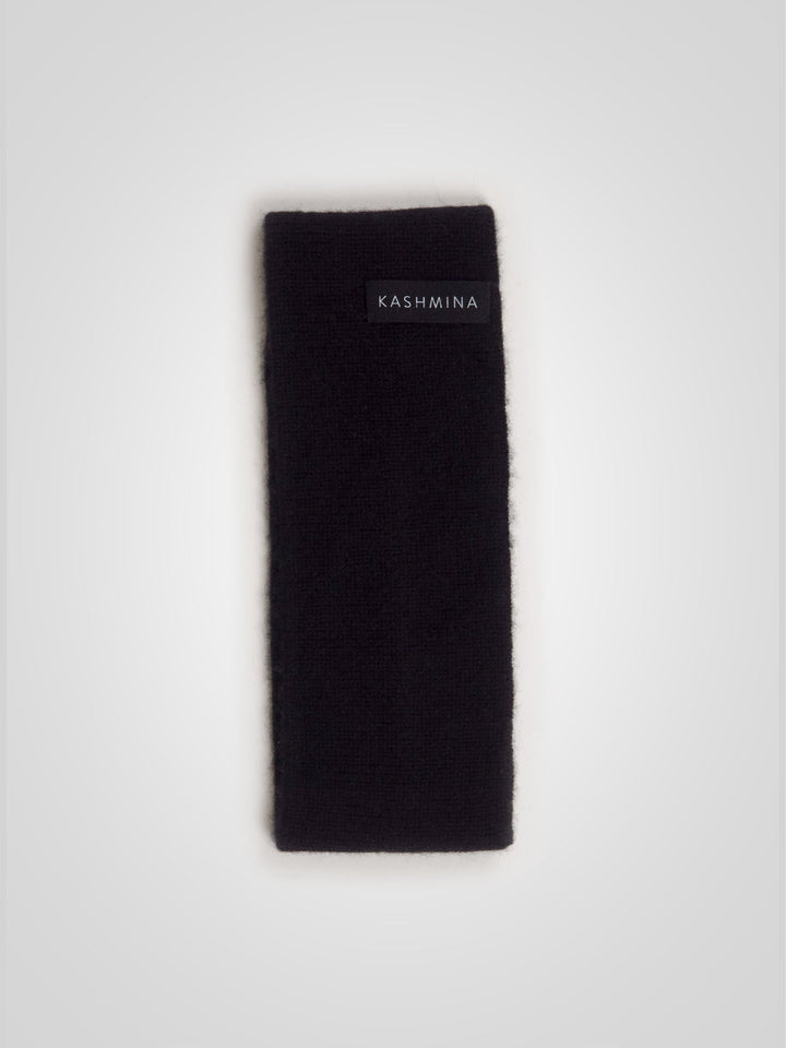 Cashmere headband "Tiril" - Black - 100% pure Cashmere - Scandinavian design - Kashmina