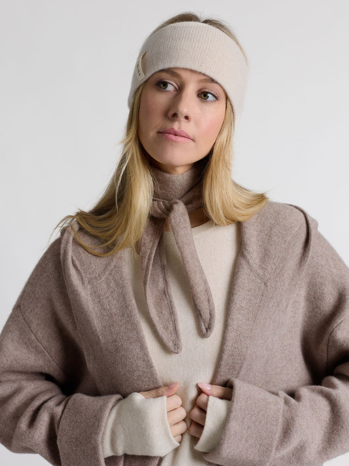 Cashmere headband "Tiril" - Cream - 100% pure Cashmere - Scandinavian design - Kashmina