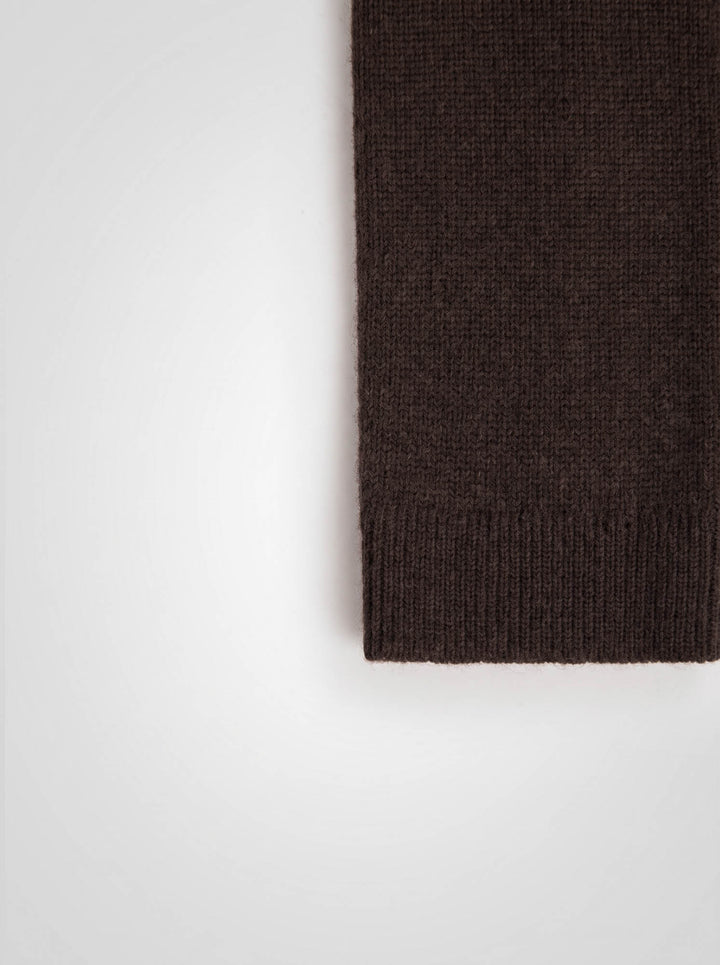 Cashmere headband "Tiril" - Dark brown