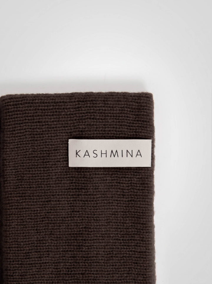Cashmere headband "Tiril" - Dark brown