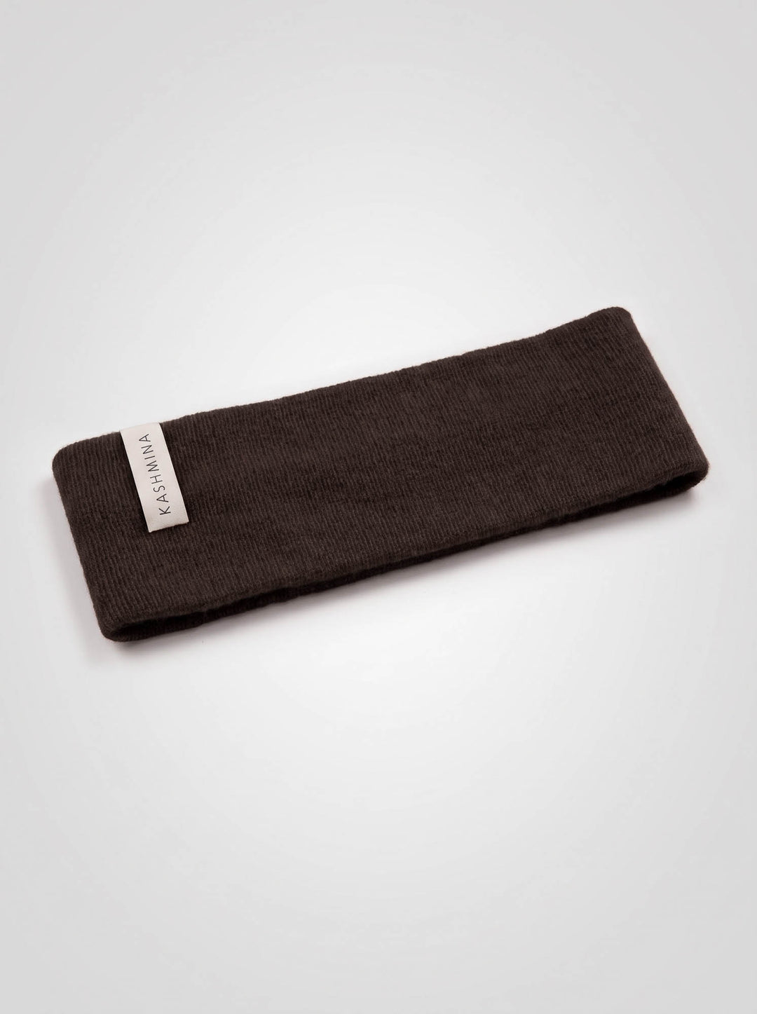 Cashmere headband "Tiril" - Dark brown